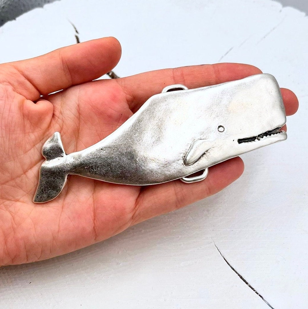 1 Pcs Fish Belt Buckles, Classic , Laughing Whale Belt Buckle, Whale