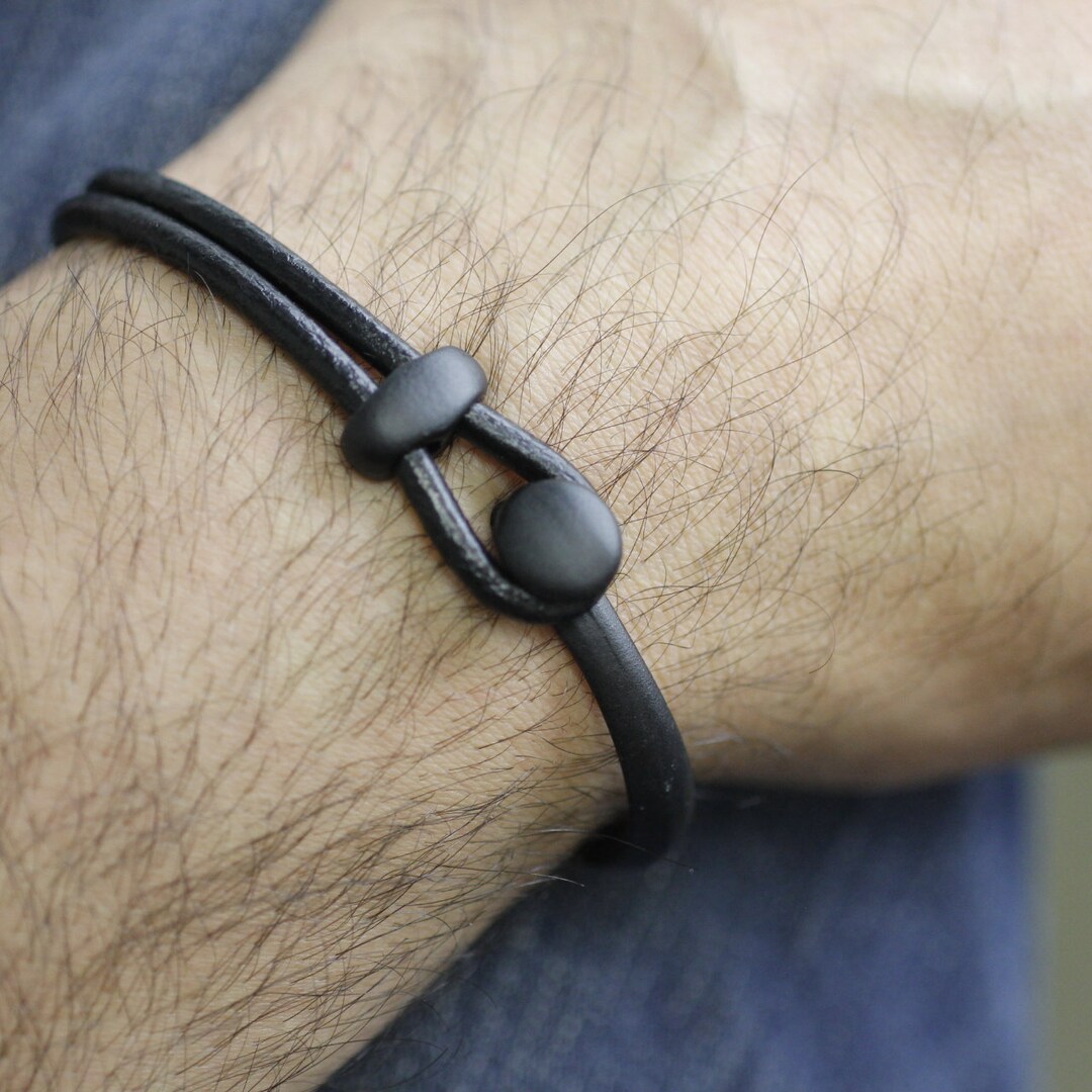 3 Matte Black Half Cuff Bracelet Clasps, Half Cuff Bracelet