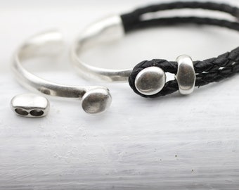 【あす楽対応】 Cuff Half 3 Bracelet Bracelet Clasp, Silver Antique Clasps, アクセサリー