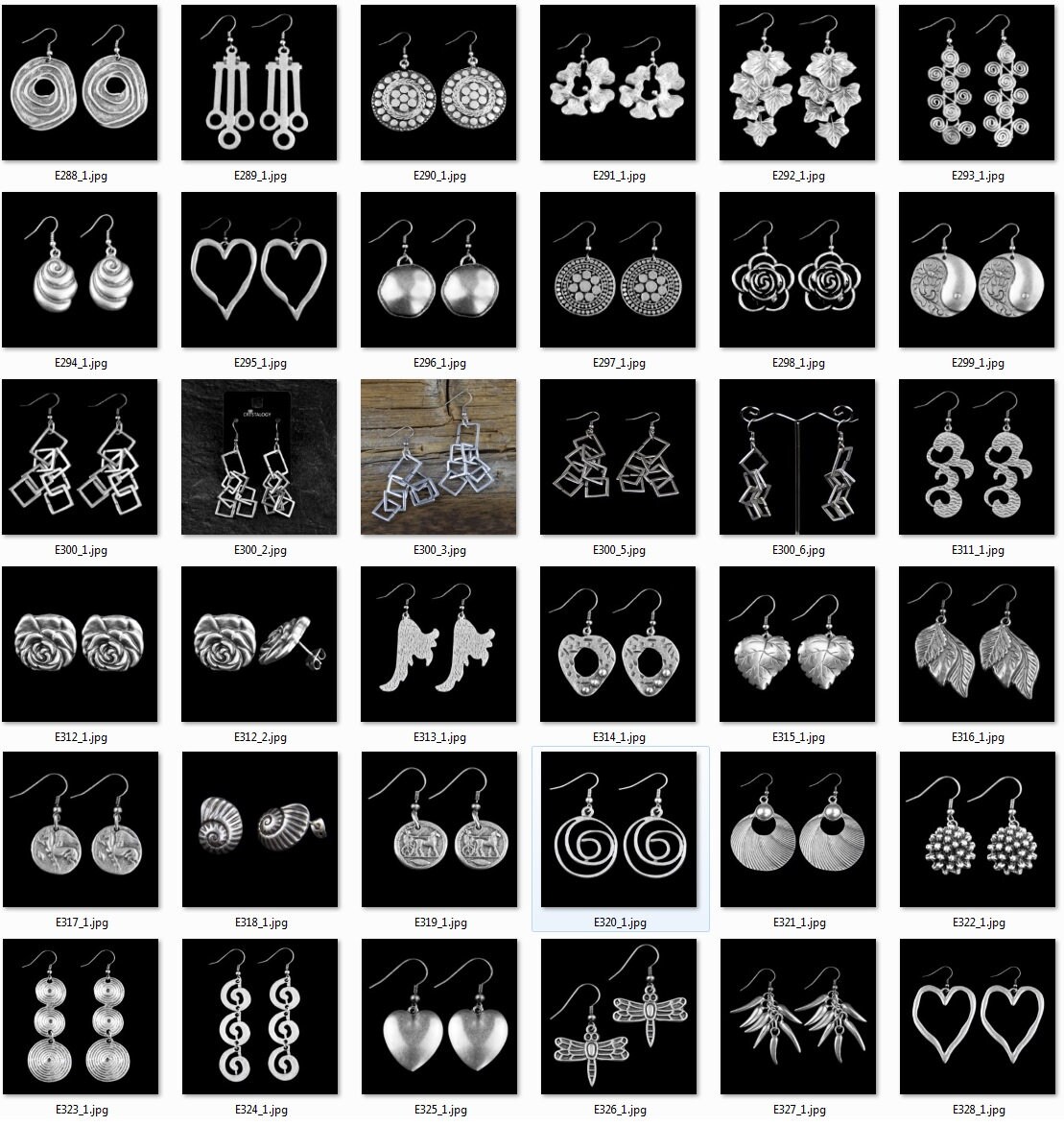 Asymmetric Pendants, Silver Earring Charms, Tribal Bohemian