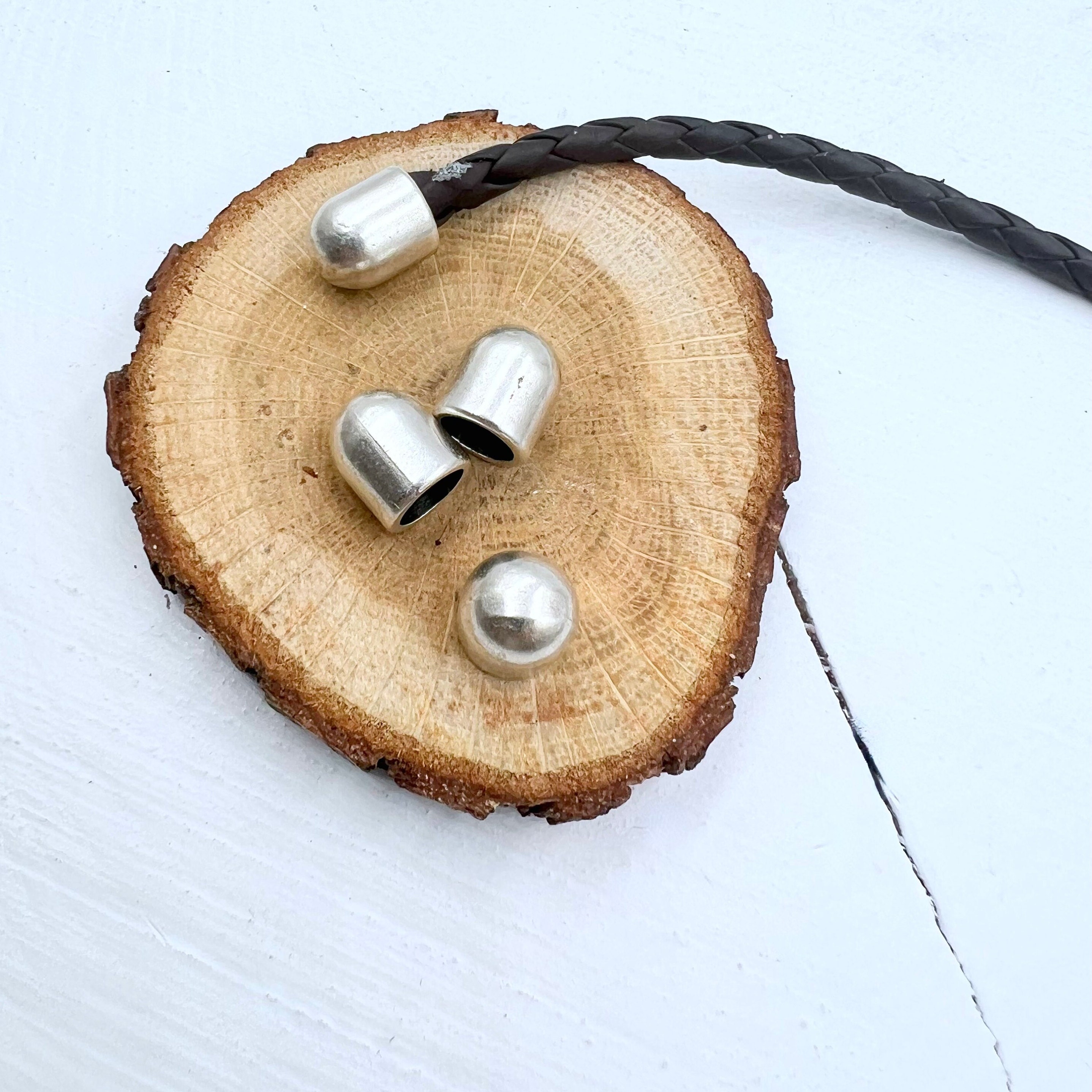 10 Pcs Leather Cord Clasp, Cord End Tip Caps, Jewelry Making