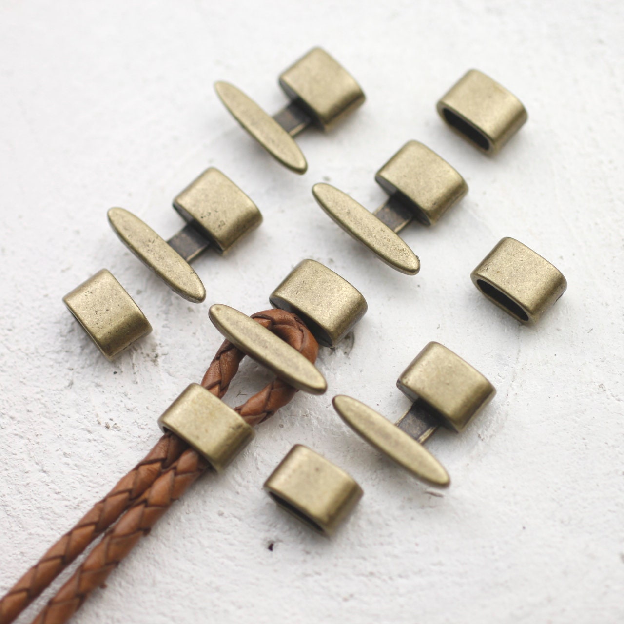 5 Sets Bracelet Clasps TBar Hook Clasp Clasps for Leather Etsy