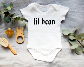 Lil Bean One Piece Bodysuit, baby, baby boy, baby gifts, baby girl, baby one piece, baby outfit