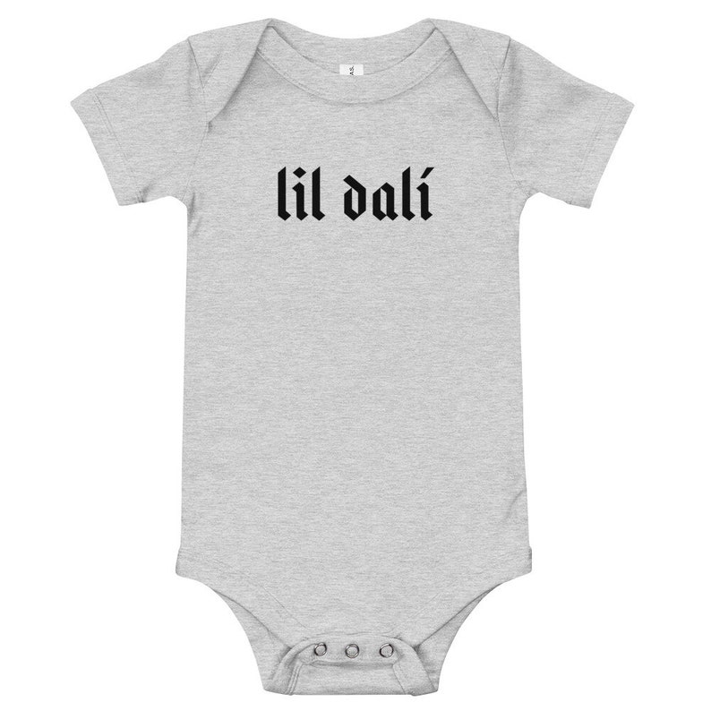 Lil Dalí Salvador Dali One Piece Bodysuit, baby, baby boy, baby gifts, baby girl, baby one piece, baby outfit image 4