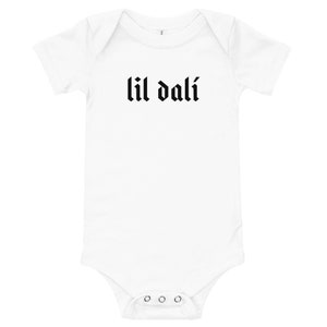 Lil Dalí Salvador Dali One Piece Bodysuit, baby, baby boy, baby gifts, baby girl, baby one piece, baby outfit image 2