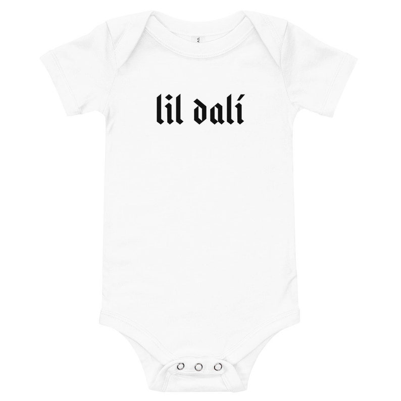 Lil Dalí Salvador Dali One Piece Bodysuit, baby, baby boy, baby gifts, baby girl, baby one piece, baby outfit image 2