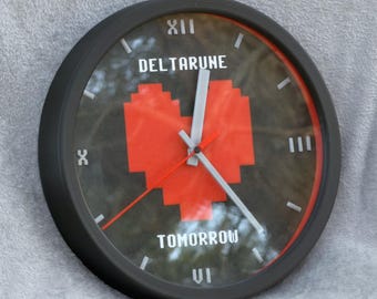 Deltarune Tomorrow Novelty Wall Clock 3D Printed