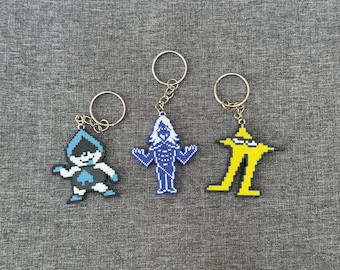 Deltarune Key Item Keychains 3D Printed Pixel Art Lancer Rouxls Starwalker