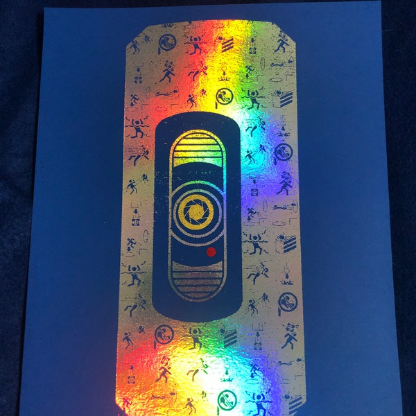 GLaDOS Foil Print (8x10)