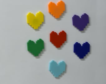 Undertale SOUL Magnet Set Pixel Heart 3D Printed