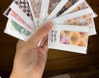 Fall Halloween Magnetic Bookmarks | Handmade Laminated Reader Gift