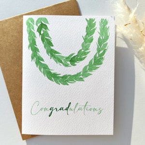 Tarjeta de felicitación de acuarela hecha a mano / Graduación / Felicitaciones / Tarjeta de felicitaciones / A2 / Tarjetas de notas