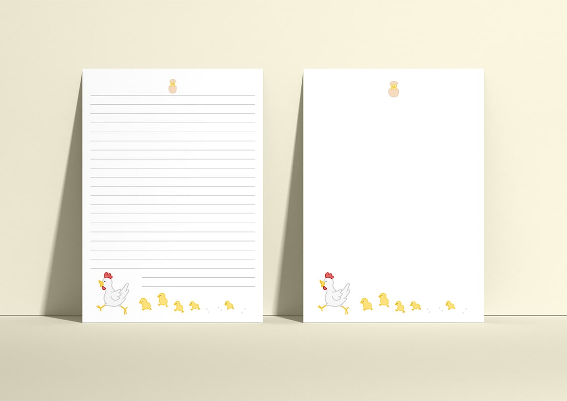 Farm Animals Printable Stationery 4 Styles Animal Writing - Etsy