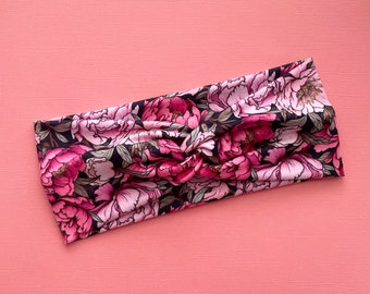 Pink Floral Headband