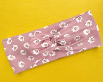 Pink Daisy Headband