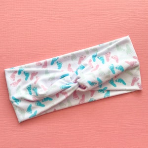 Labor and Delivery Nurse Headband // L&D Nurse // Mother Baby Nurse // NICU Nurse Headband // Footprint Headband