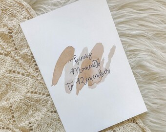 Funny Moments to Remember Journal // Kids Memory Book // Funny Things My Kid Says and Does Journal // Memory Journal