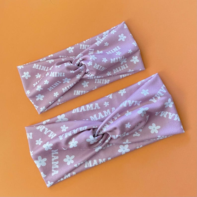 Mama Headband // Mini Toddler Headband // Mommy and Me Matching Headbands bild 1