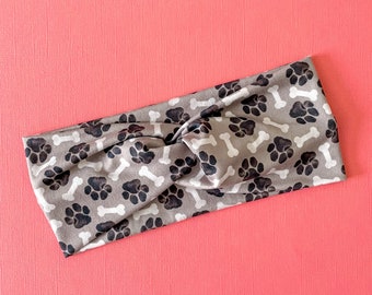 Dog Headband // Paw Print Headband