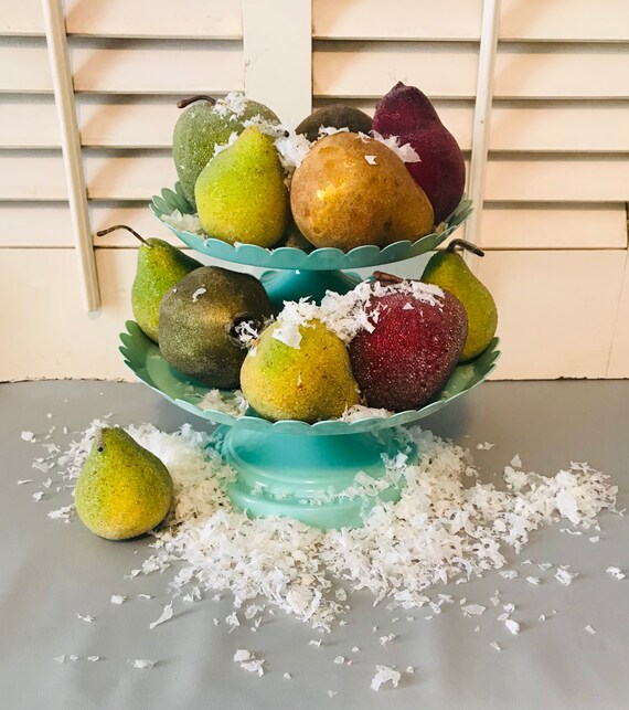 Retro Beaded Faux Fruit Set of 11 Kitsch Beaded Fruit Etsy