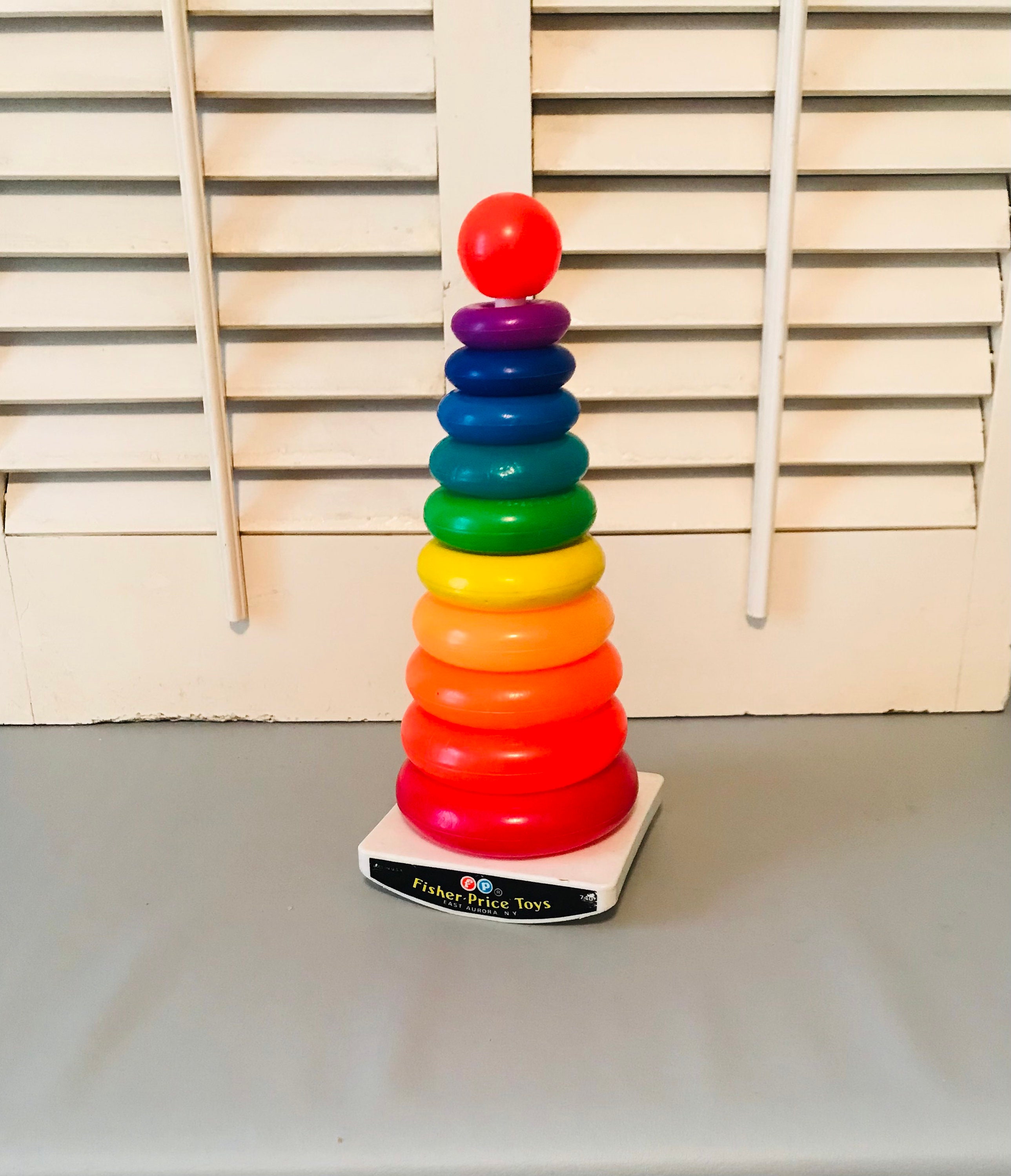 Fisher Price Stackable Toy Rock-a-stack Vintage Toys - Etsy