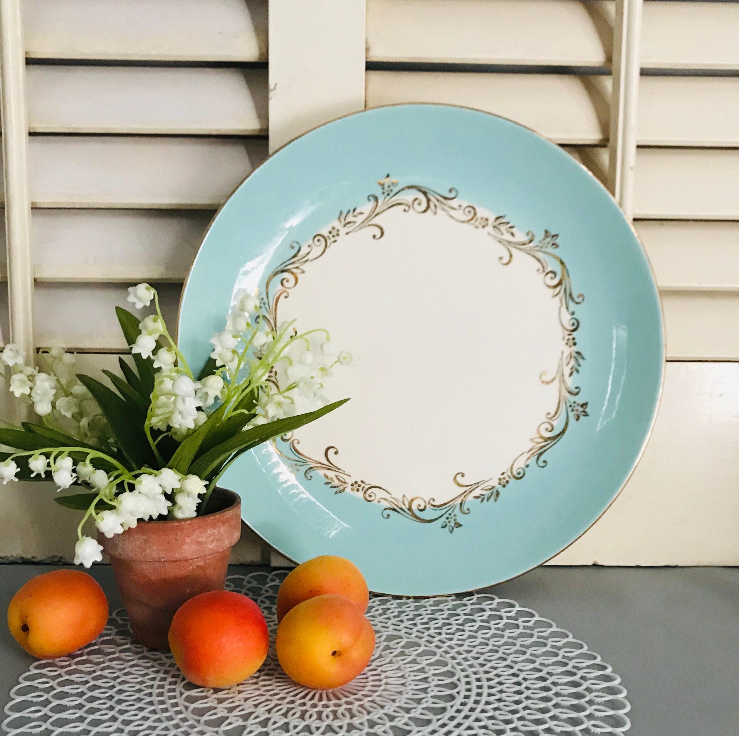 Vintage Lifetime China Co. Semi-vitreous Gold Crown China Plate - Etsy