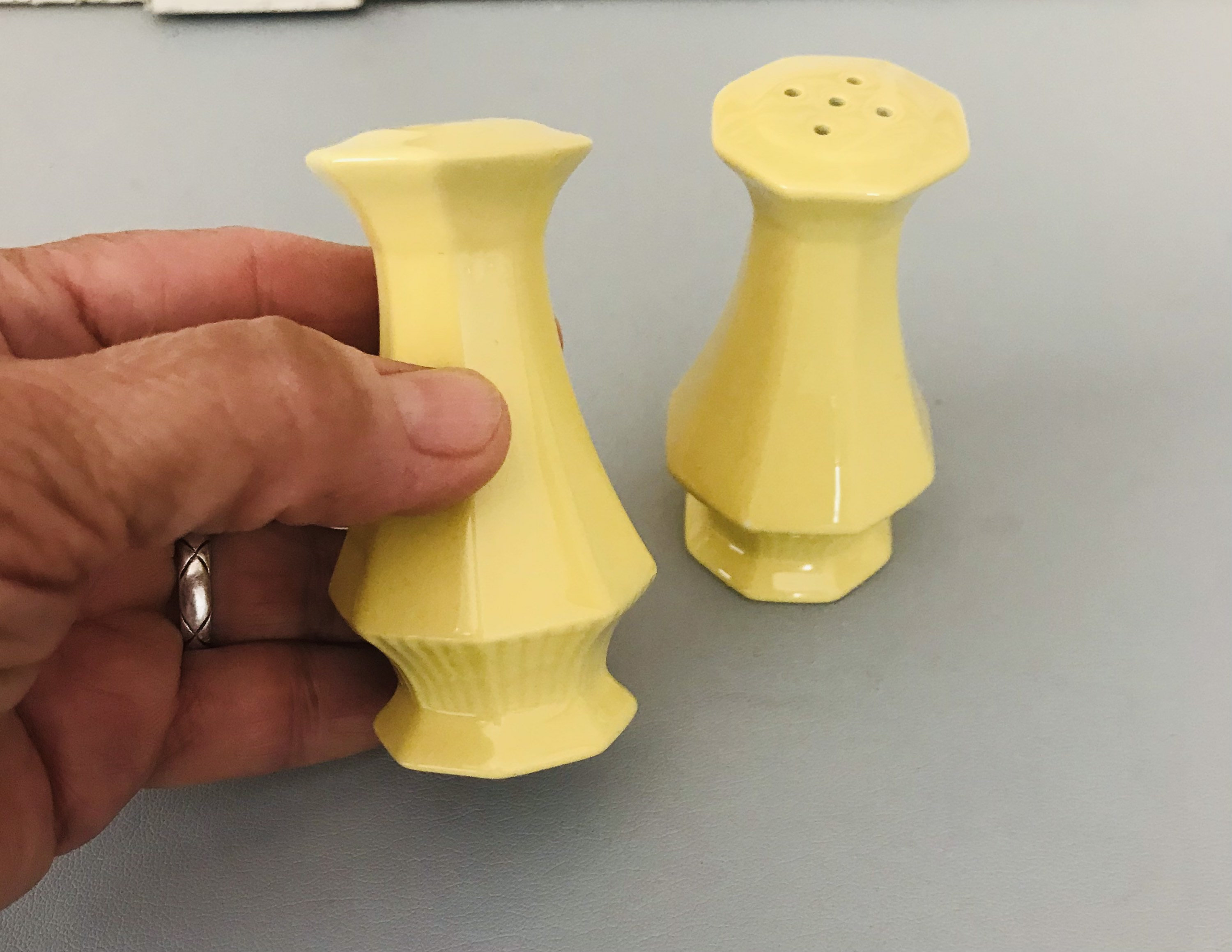 Vintage Yellow Salt and Pepper Shakers Made in Japan Retro Etsy