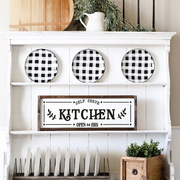 Farmhouse Schild "Kitchen", Landhaus Dekoration, Shabby