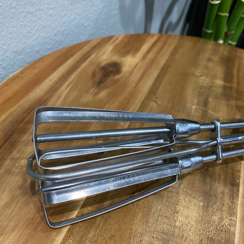Vintage Maynard Hand Egg Beater USA Stainless Etsy