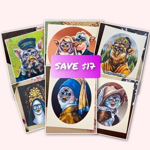 Complete Furby Collection - 6 prints for the price of 5