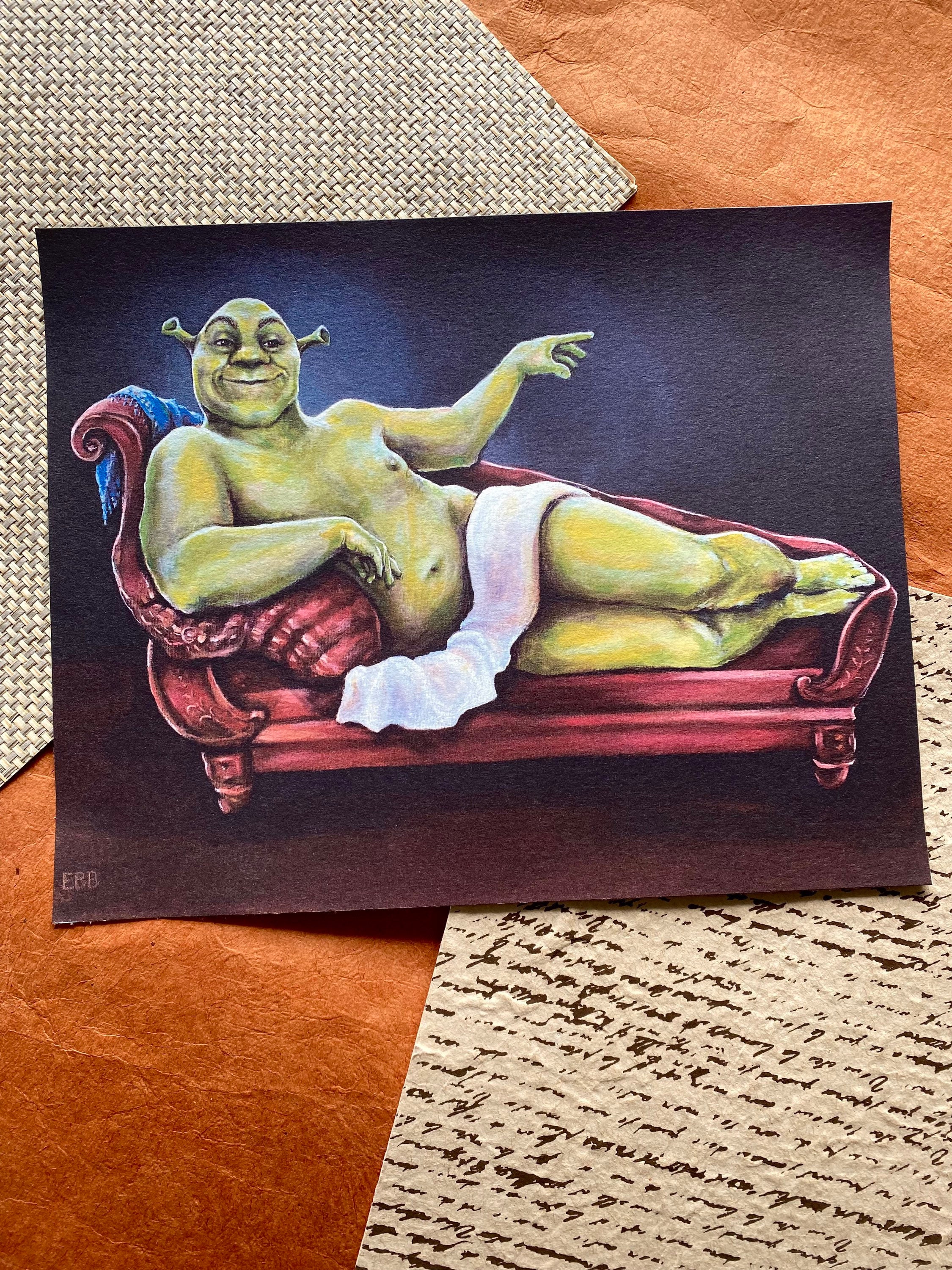 Shrek 2 Shrek Awkward Smiling Wall Tapestry Shrek -  Hong Kong