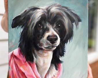 Custom Dog Portrait - Small Sizes - Send Your Reference Photo and I'll Paint It - Acrylic on Canvas
