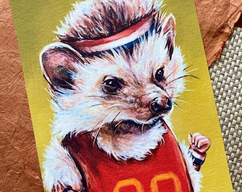 Stampa artistica di Sonic Hedgehog Racer – Decorazione murale eccentrica a forma di roditore