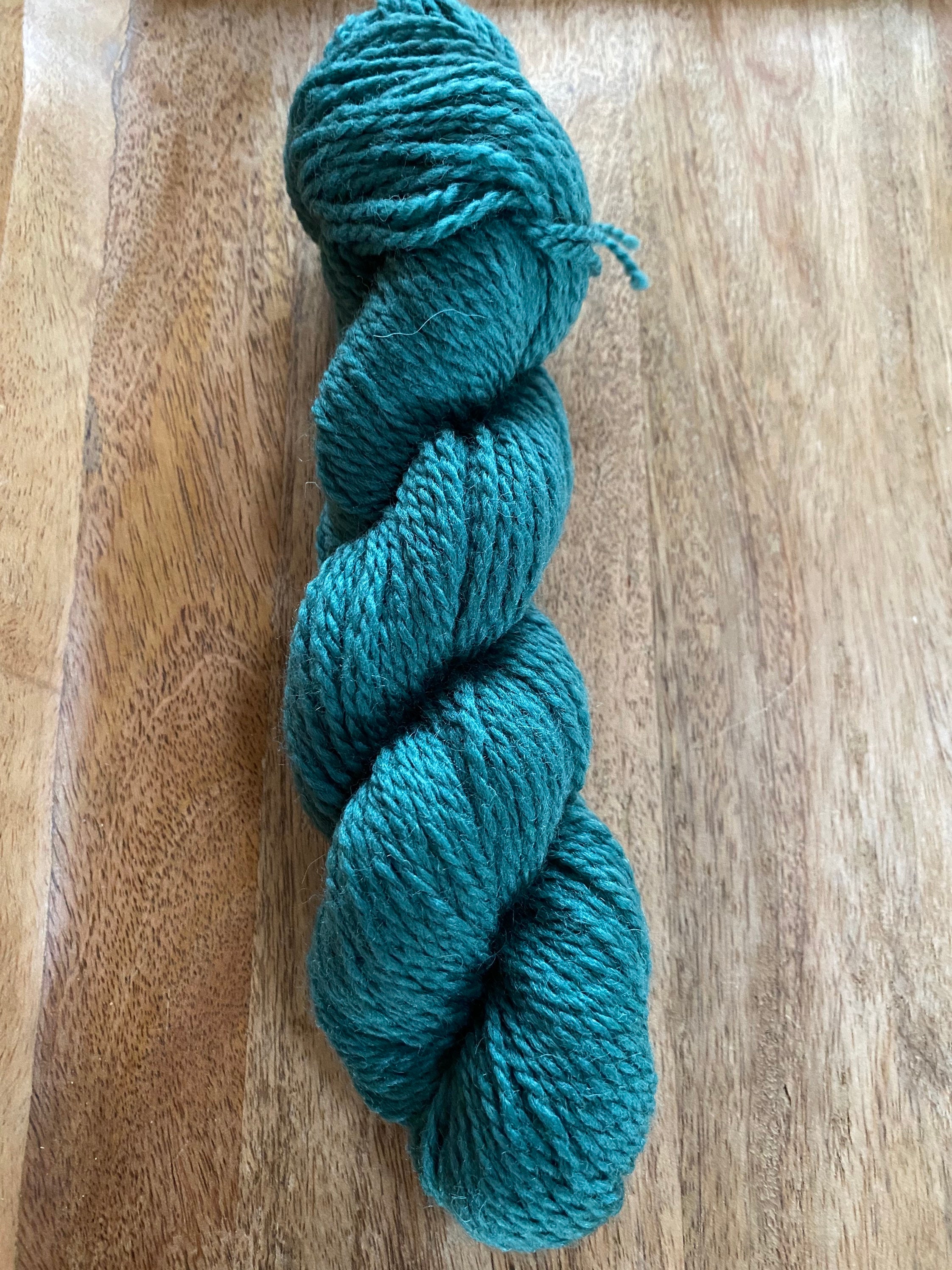 Sea Green two ply wool yarn Etsy