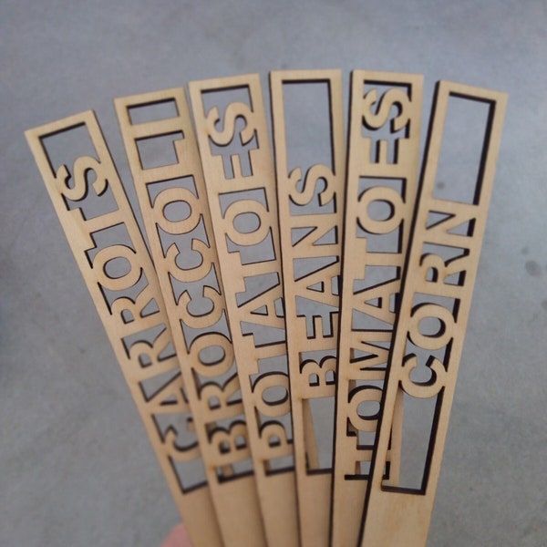Vegetable Markers Wood Markers Herb Markers Vegetable Stakes Herb Stakes Garden Stakes Plant Stakes Vegetable Garden Stakes Wooden Stakes
