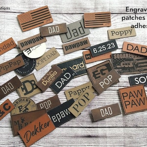 Fathers Day Leather Patch for Hats *Heat Press Required* – Wills Creek  Designs