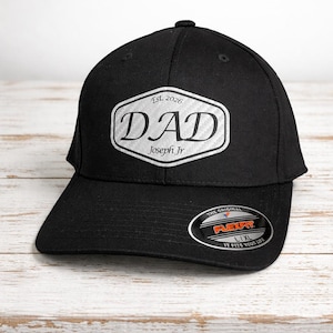 Custom Laser Engraved Leatherette Patch Flex Fit Hats