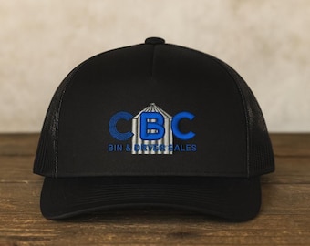 Custom Embroidered Trucker Hat: Yupoong 6506 Hat Business Logo, Company Apparel