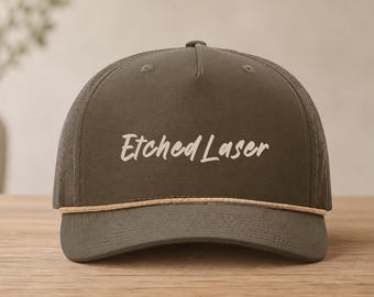 Custom Richardson 355 Hat | Custom Embroidered Hat | 5 Panel Snapback | Mid Pro Structured Hat | Rope Cap | Custom Hat | Performance Hat