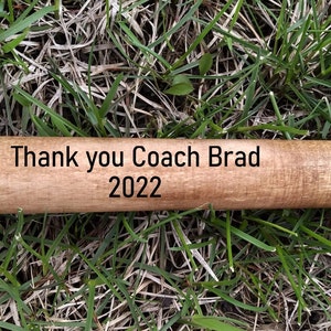 Personalized mini wooden bat | great team player or coach gifts | add team name | add player name | thank you coach | gifts for team | gift