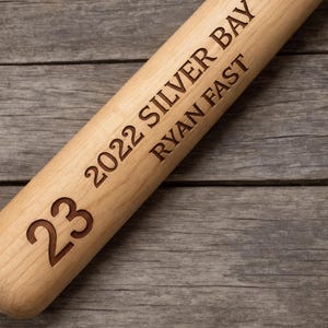 Engraved Mini Baseball Bat: Custom Coach/Player Gift, 17" Keepsake