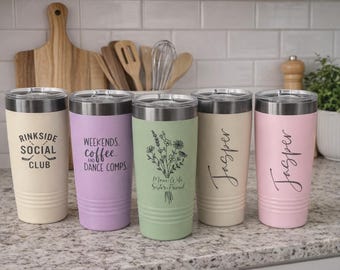 Personalized 20 oz Polar Camel Tumbler, Engraved Insulated Cup, Custom Travel Mug, Coffee Tumbler, Gift for Him or Her, Engraved Tumbler