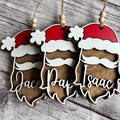 Personalized Santa Christmas Ornament, Personalized Christmas Ornament, Santa Christmas Ornament, Santa Christmas Ornament, Custom Santa