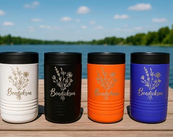 Personalized Laser Engraved Can Cooler: Custom Polar Camel Gift