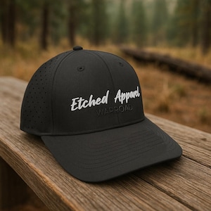 Custom Embroidered Performance Hat: Company Logo, Adjustable Strap