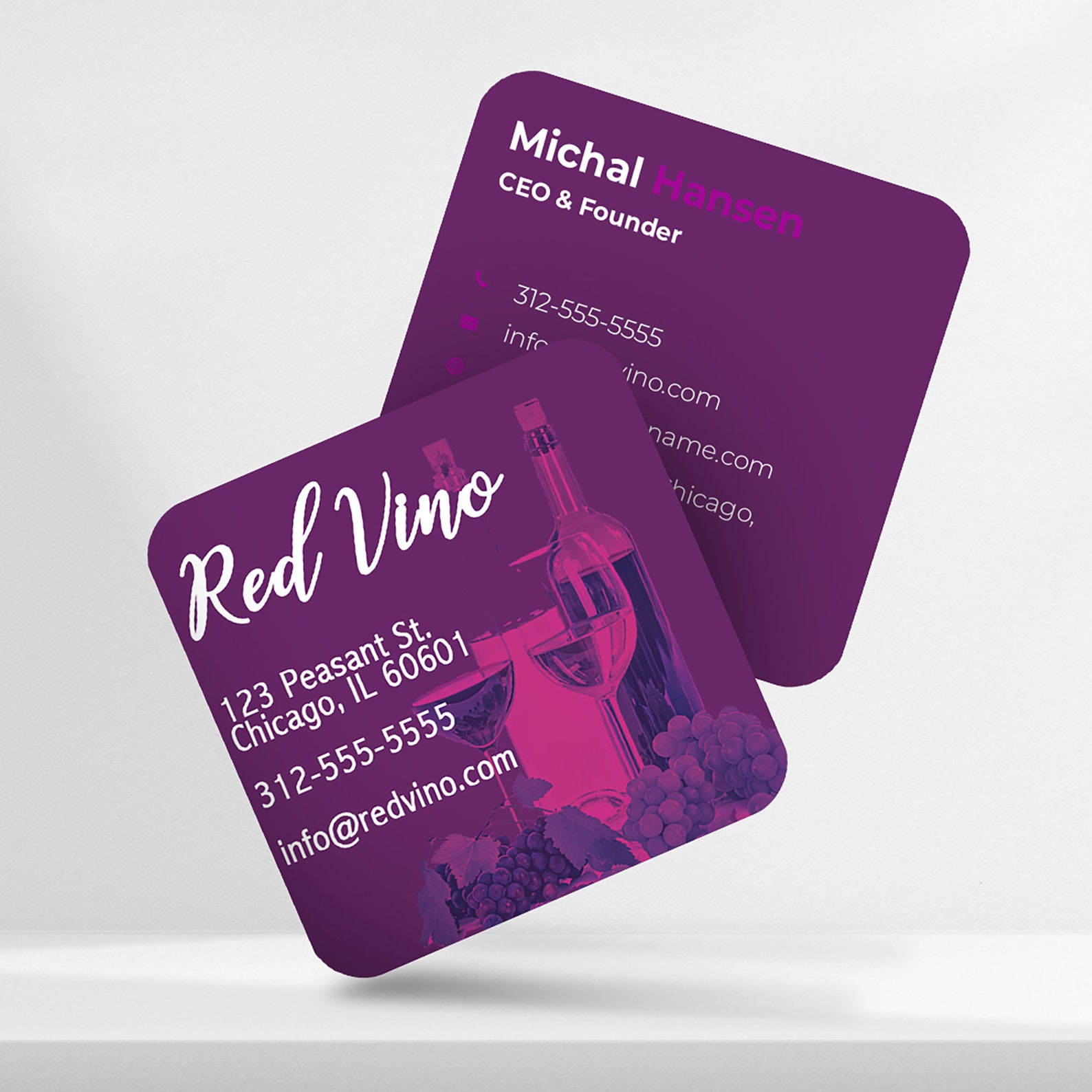Business Cards Square Business Cards Shape Business Card Printed