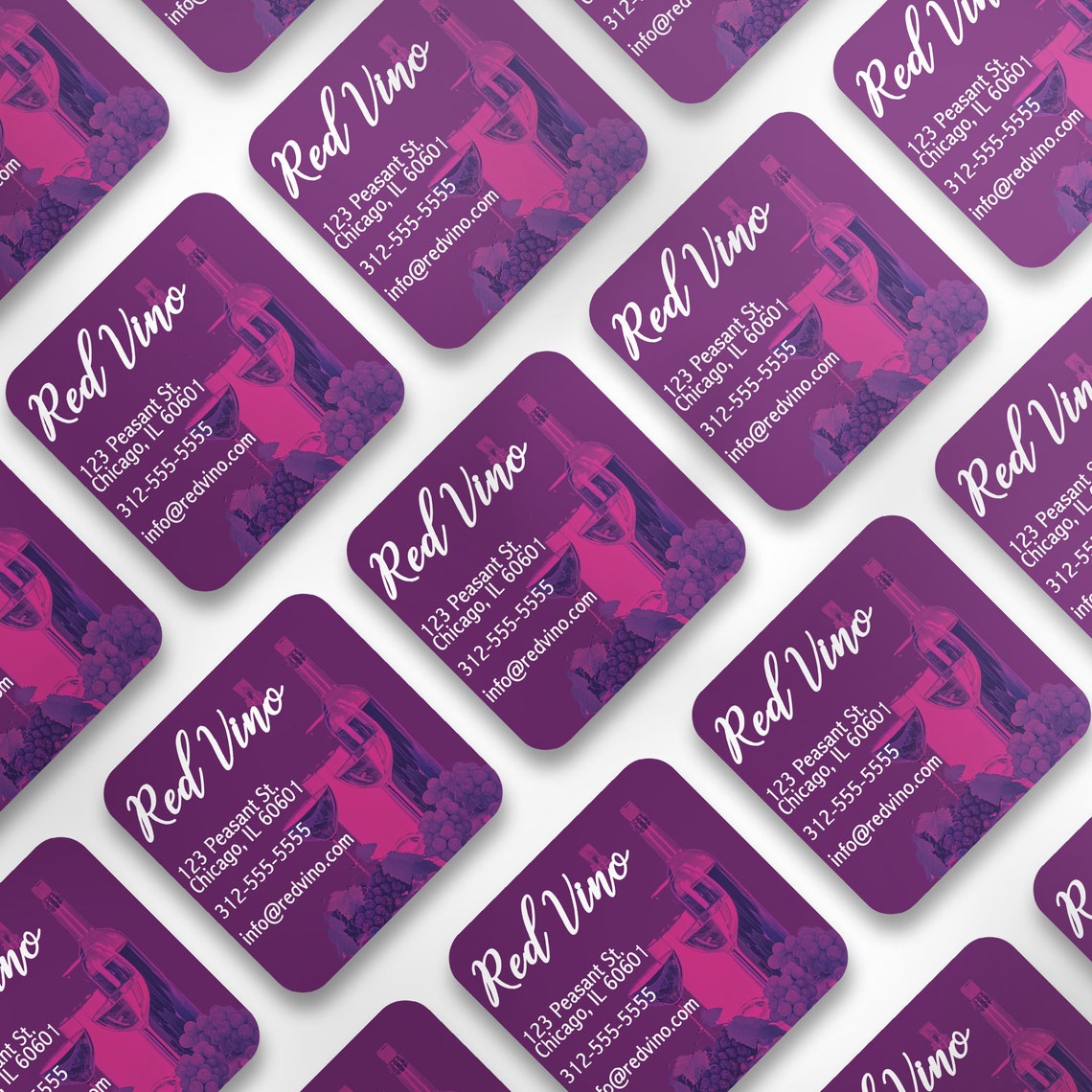 Business Cards Square Business Cards Shape Business Card Printed