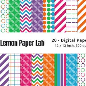 Rainbow Digital Papers, Party Colors Background, Stripes Pattern, Striped Background Paper, Pink Patterns, Blue Backgrounds, Scrapbook Paper
