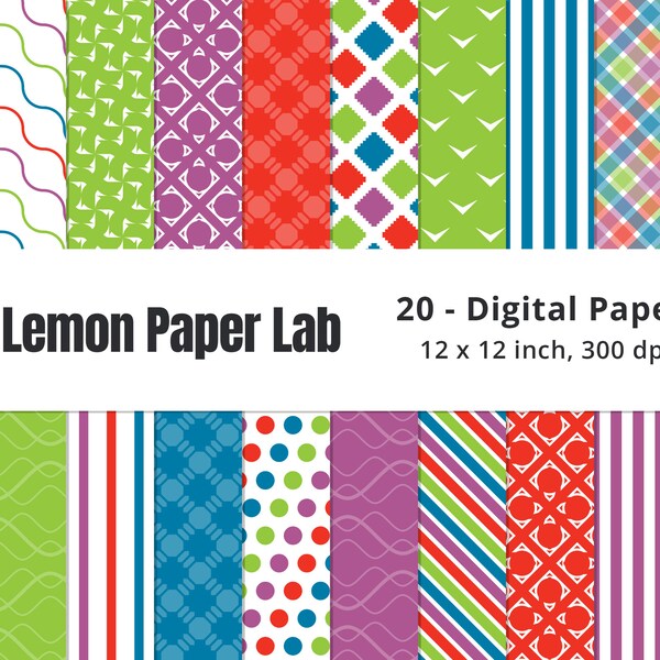 Red and Blue Paper - Etsy