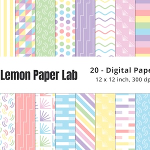 Pastel Rainbow Backgrounds, Rainbow Digital Paper, Pastel Digital Paper, Rainbow Patterns, Pastel Background, Seamless Pattern, Printable